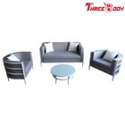 中国 余暇の置かれる屋外アルミニウム庭の家具のソファー、ホテルの庭のテーブルおよび椅子 会社