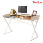 白い古典的な現代オフィスのテーブルの総本店の家具55L * 23.6W * 33.1Hインチ