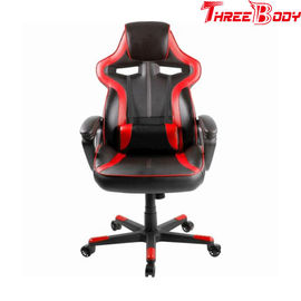 中国 高密度泡の赤くおよび黒い賭博の椅子、耐久の競争の座席オフィスの椅子 工場