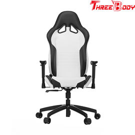 商業管理の競争のオフィスの椅子の黒いおよび灰色およびオレンジ丈夫な金属フレーム