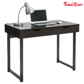 中国 引出しが付いている黒い現代オフィスのテーブルのライティング デスクは総本店の家具を調査します 工場