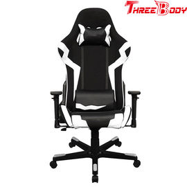 人間工学的の最高白黒背部競争の賭博の椅子の調節可能な高さの旋回装置