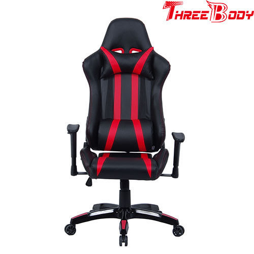 専門の競争の座席オフィスの椅子、黒くおよび赤いPCの世界の賭博の椅子