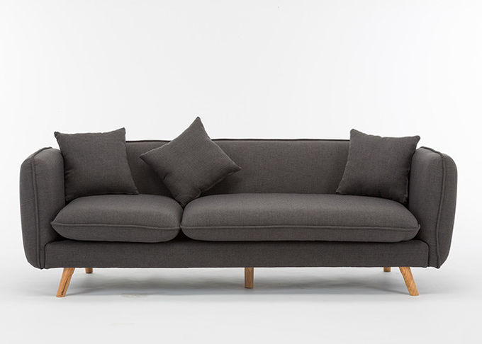 余暇の優雅な現代寝室の家具のフルーツの緑3のSeaterの生地のソファー