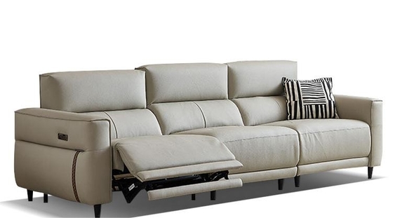 Italian Light Luxury Modern Electric Leather Sofa, Comfortable PU Leather Sofa,  288/300/320/340*95*88CM