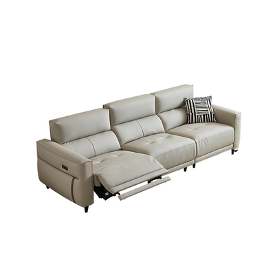 Italian Light Luxury Modern Electric Leather Sofa, Comfortable PU Leather Sofa,  288/300/320/340*95*88CM