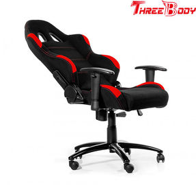 Big Loading Capacity Race Car Gaming Chair , Red And Black Computer Chair