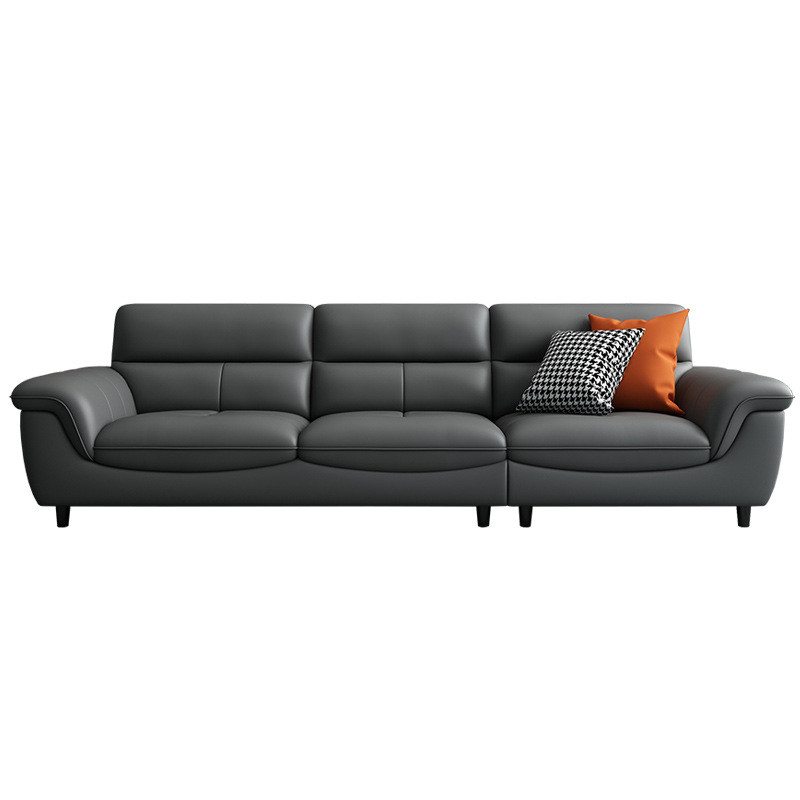 Nordic Modern Luxury  First Layer Cowhide Living Room U-Shape Leather Sofa 370*93*88cm